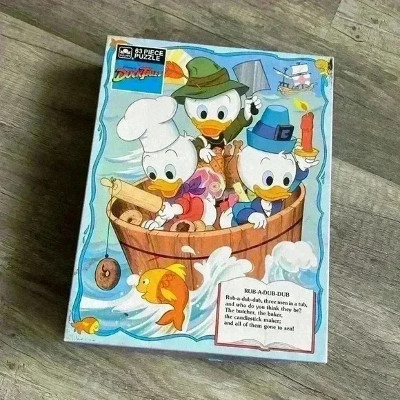 ❤️ 3/$15 Golden Vintage Disney Duck Tales Children’s Puzzle - Picture 1 of 3